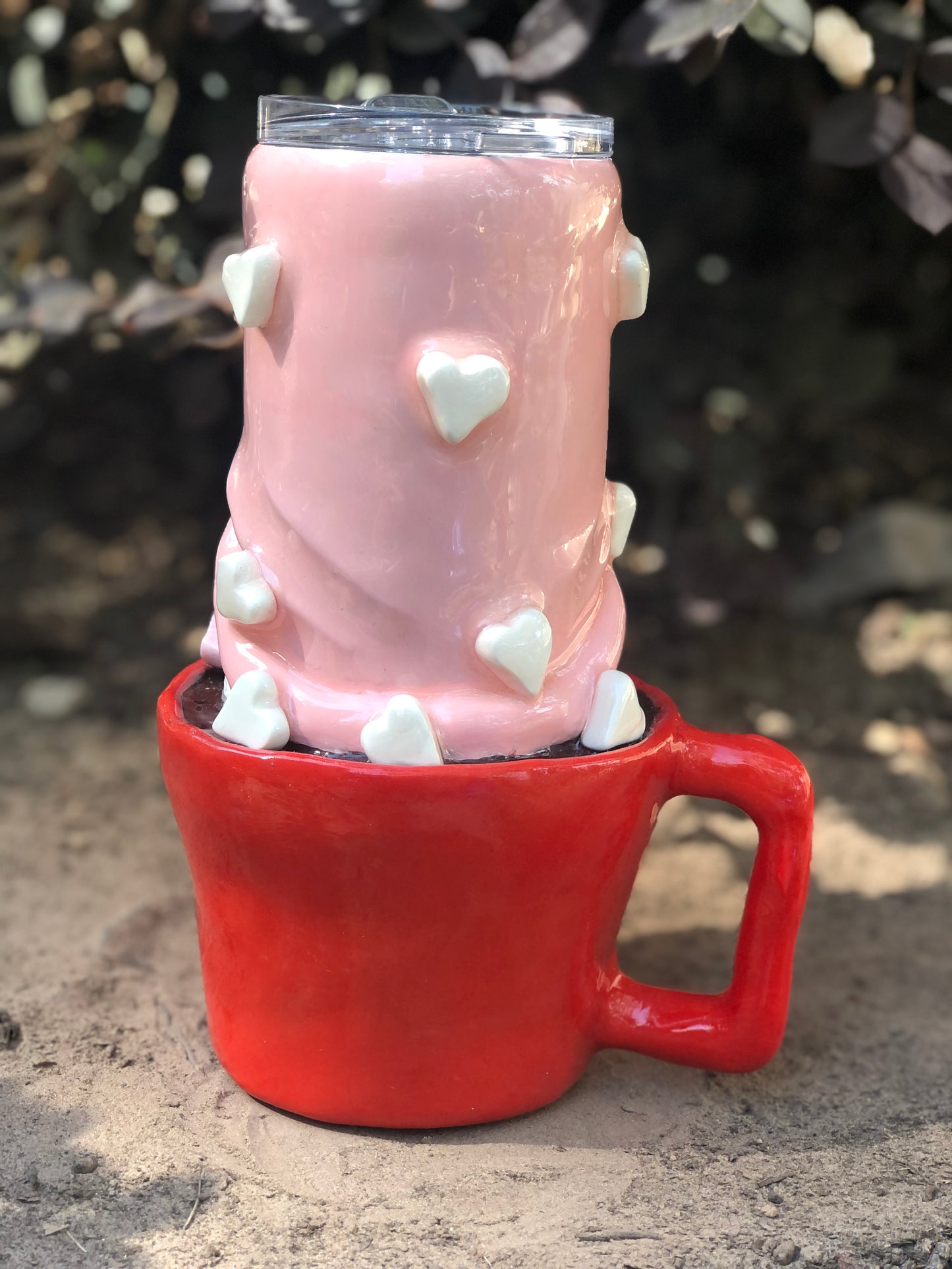 3D Valentine Gnome in a Mug