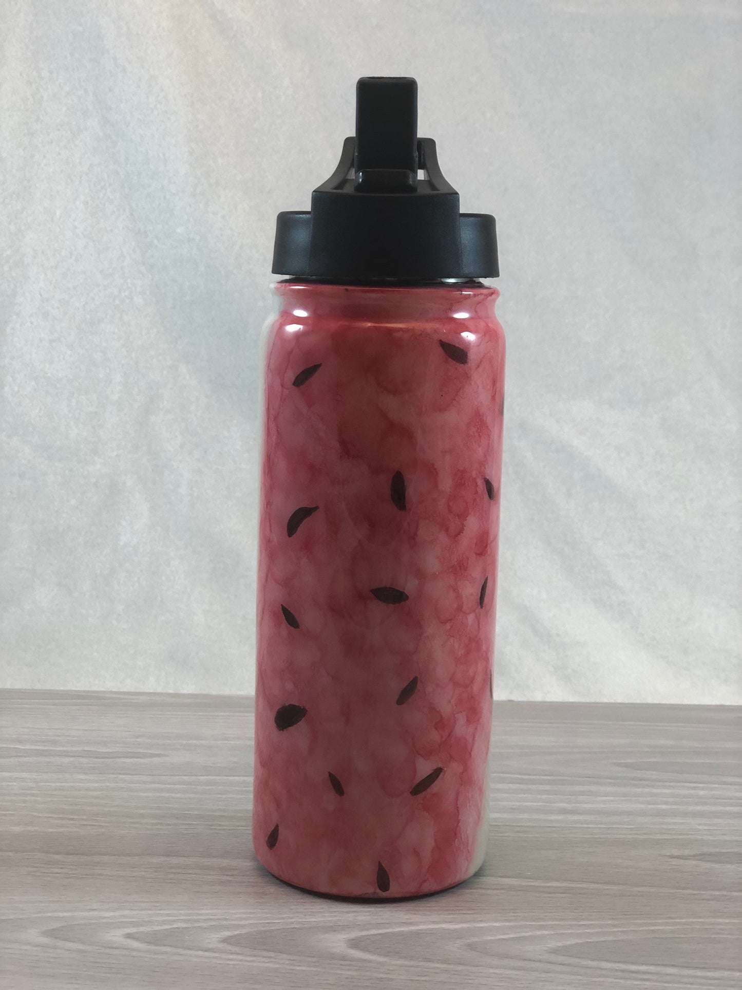 18 oz Alcohol Ink Watermelon Hydro Sport Bottle