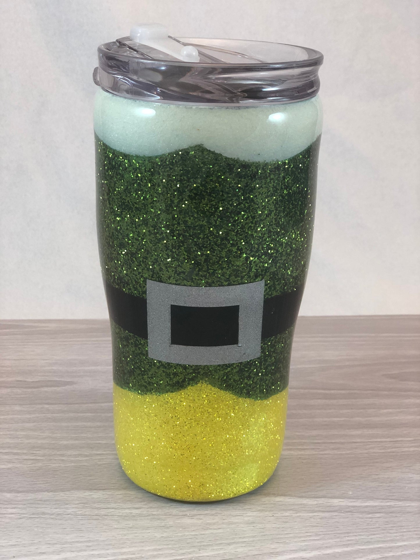 20 oz Buddy the Elf Themed Glitter Tumbler