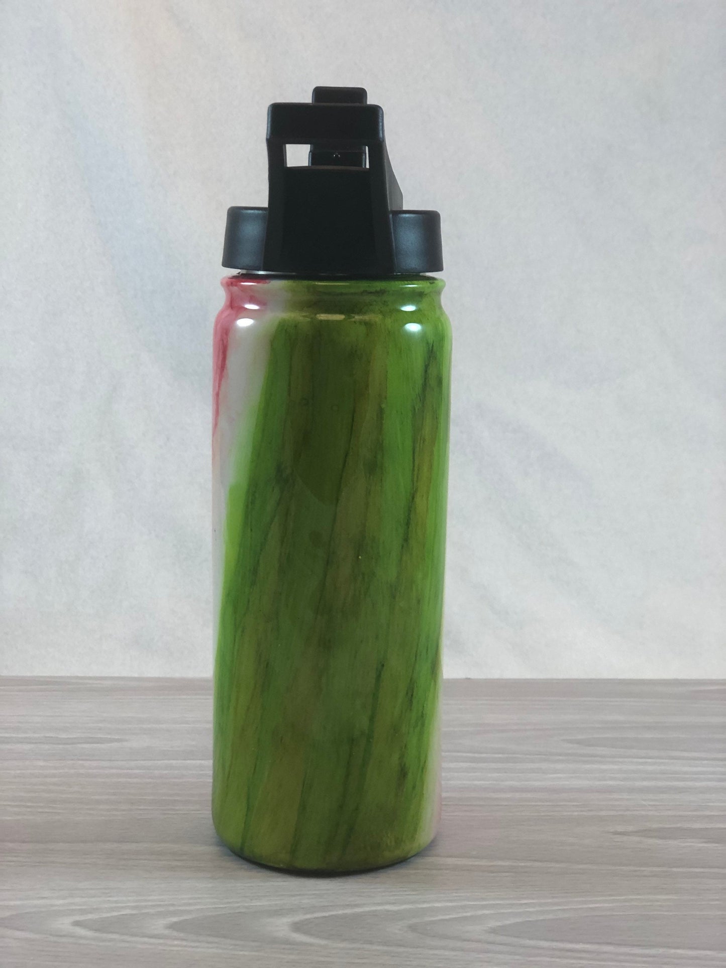 18 oz Alcohol Ink Watermelon Hydro Sport Bottle