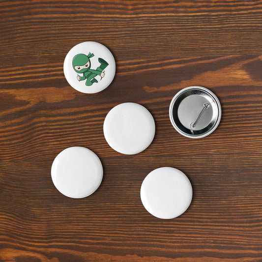 Set of pin buttons