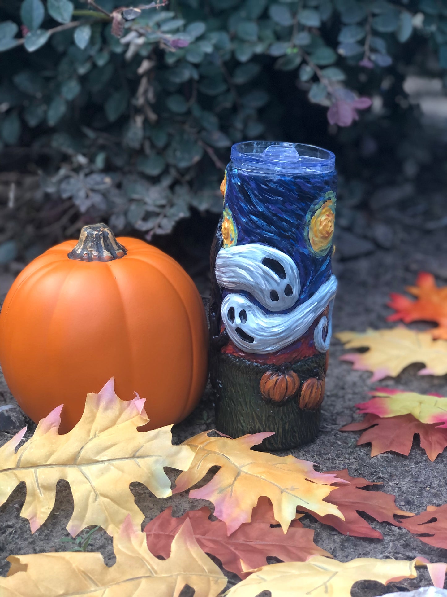 Spooky Starry Night Tumbler