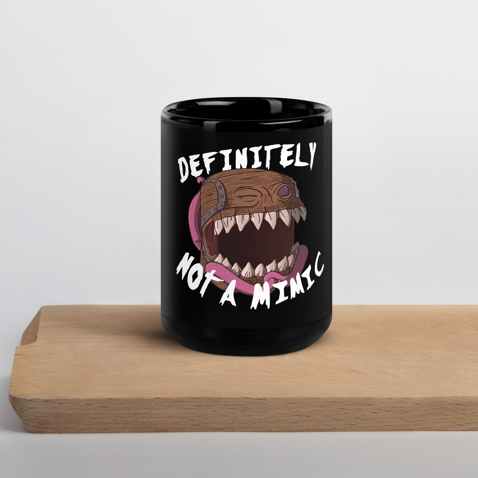 Definitely NOT a Mimic Double sided Mug with Color Inside – Level